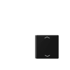 JUNG - Taste 4fach, 1+4, mit Pfeilsymbolen, F40, Serie A, graphitschwarz matt