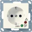 JUNG - SCHUKO Steckdose, 16A 250V ~, Funktionsanzeige, Überspannungsschutz, Duroplast