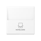 JUNG - Hotelcard-Schalter (ohne Taster-Einsatz), Hotelcard, Serie A, schneeweiss matt