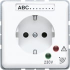 JUNG - SCHUKO Steckdose, 16A 250V ~, Funktionsanzeige, Überspannungssch, Schriftfeld