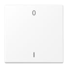 JUNG - EnOcean Funk-Wandsender 2-kanalig, Symbole 0 I, Serie LS, schneeweiss matt