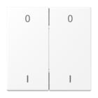 JUNG - EnOcean Funk-Wandsender 4-kanalig, Symbole 0 I, Serie LS, schneeweiss matt