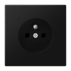JUNG - Steckdose, Frz/Belg, 16A 250V ~, o.Krallen, SAFETY+, graphitschwarz