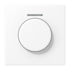 JUNG - Abdeckung mit Lichtleiter für KNX Drehsensor, Serie LS, schneeweiss matt