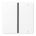 JUNG - Taste 1fach, mit Pfeilsymbolen, F40, Serie LS, schneeweiss matt
