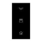JUNG - Abdeckung in Tastenfarbe, F50, Serie LS, schwarz