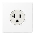 JUNG - Steckdose, US-Norm NEMA, 20 A 125 V ~, Schraubklemmen, o.Krallen, schneeweiss