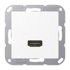 JUNG - Multimedia-Anschlusssystem HDMI, Serie A, schneeweiss matt