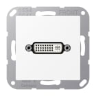 JUNG - Multimedia-Anschlusssystem DVI, Serie A, schneeweiss matt