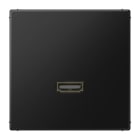 JUNG - Multimedia-Anschlusssystem HDMI, Serie LS, graphitschwarz matt