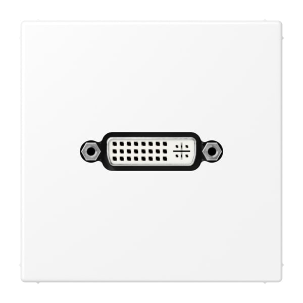 JUNG - Multimedia-Anschlusssystem DVI, Serie LS, schneeweiss matt
