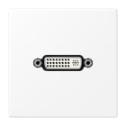 JUNG - Multimedia-Anschlusssystem DVI, Serie LS, schneeweiss matt
