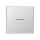 JUNG - KNX RF Taster 1fach, Duroplast lackiert, Serie A, aluminium