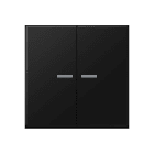JUNG - KNX RF Taster 2fach, Thermoplast lackiert, Serie A, graphitschwarz matt