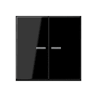 JUNG - KNX RF Taster 2fach, Duroplast, Serie A, schwarz