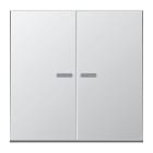 JUNG - KNX RF Taster 2fach, Aluminium AlMg1 Naturton, mattgebeizt, Serie LS, Aluminium