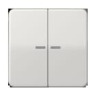 JUNG - KNX RF Taster 2fach, Duroplast, Serie CD, lichtgrau