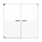 JUNG - KNX RF Taster 2fach, Duroplast, Serie CD, alpinweiß