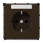 JUNG - SCHUKO Steckdose, 16A 250V ~, SAFETY+, Duroplast, Serie CD, braun