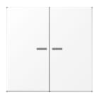 JUNG - KNX RF Taster 2fach, Duroplast lackiert, Serie LS, schneeweiß matt