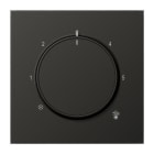 JUNG - Abdeckung für Raumtemperaturregler-Einsätze, Aluminium , Serie LS, anthrazit