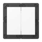 JUNG - Bluetooth® Low Energy Funk-Wandsender 4-kanalig, Serie A, schneeweiß matt