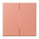 JUNG - Bluetooth® Low Energy Funk-Wandsender 4-kanalig, Serie LS, l'ocre rouge moyen