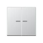 JUNG - JUNG HOME Taster 2fach, Serie A, aluminium
