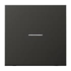 JUNG - JUNG HOME Taster 1fach, Aluminium , Serie LS, anthrazit (es Aluminium)