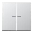 JUNG - JUNG HOME Taster 2fach, Serie LS, Aluminium