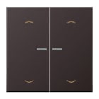 JUNG - JUNG HOME Taster 2fach, mit Pfeilsymbolen, Aluminium , dark (es Aluminium)