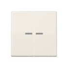 JUNG - JUNG HOME Taster 2fach, Duroplast, Serie AS, weiß