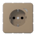 JUNG - SCHUKO Steckdose, 16 A 250 V ~, Schraubkl.,Funktionsanzeige, SAFETY+, Serie CD,