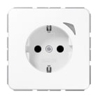 JUNG - SCHUKO Steckdose, 16 A 250 V ~, Schraubkl.,Funktionsanzeige,SAFETY+, alpinwei