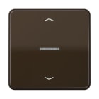 JUNG - JUNG HOME Taster 1fach, mit Pfeilsymbolen, Duroplast, Serie CD, braun