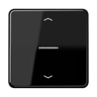 JUNG - JUNG HOME Taster 1fach, mit Pfeilsymbolen, Duroplast, Serie CD, schwarz