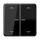 JUNG - JUNG HOME Taster 2fach, mit Pfeilsymbolen, Duroplast, Serie CD, schwarz