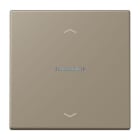 JUNG - JUNG HOME Taster 1fach, mit Pfeilsymbolen, Serie LS, ombre naturelle moyenne