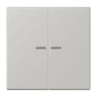 JUNG - JUNG HOME Taster 2fach, Serie LS, gris clair 31
