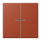 JUNG - JUNG HOME Taster 2fach, Serie LS, l'ocre rouge