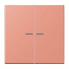 JUNG - JUNG HOME Taster 2fach, Serie LS, l'ocre rouge moyen