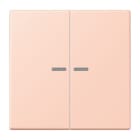 JUNG - JUNG HOME Taster 2fach, Serie LS, l'ocre rouge clair