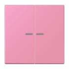 JUNG - JUNG HOME Taster 2fach, Serie LS, rose vif
