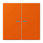 JUNG - JUNG HOME Taster 2fach, Serie LS, orange vif