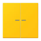 JUNG - JUNG HOME Taster 2fach, Serie LS, le jaune vif