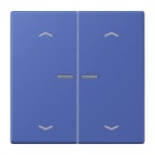 JUNG - JUNG HOME Taster 2fach, mit Pfeilsymbolen, Serie LS, bleu outremer 31