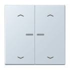 JUNG - JUNG HOME Taster 2fach, mit Pfeilsymbolen, Serie LS, outremer pale