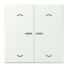 JUNG - JUNG HOME Taster 2fach, mit Pfeilsymbolen, Serie LS, outremer gris