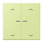 JUNG - JUNG HOME Taster 2fach, mit Pfeilsymbolen, Serie LS, vert jaune clair