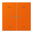 JUNG - JUNG HOME Taster 2fach, mit Pfeilsymbolen, Serie LS, orange